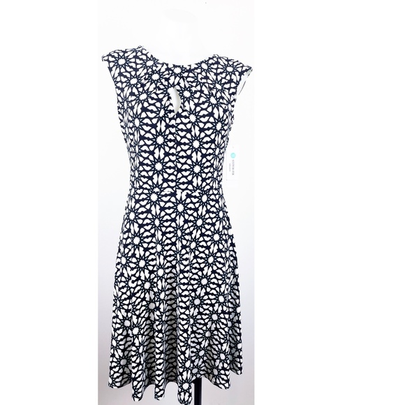 wisp Dresses & Skirts - NWT Wisp Black & White Fit & Flare Ceena Dress Size 2